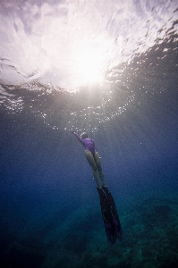 Natural water atmosphere underwater diving Photo