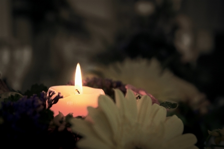 Candle light hope peace Photo