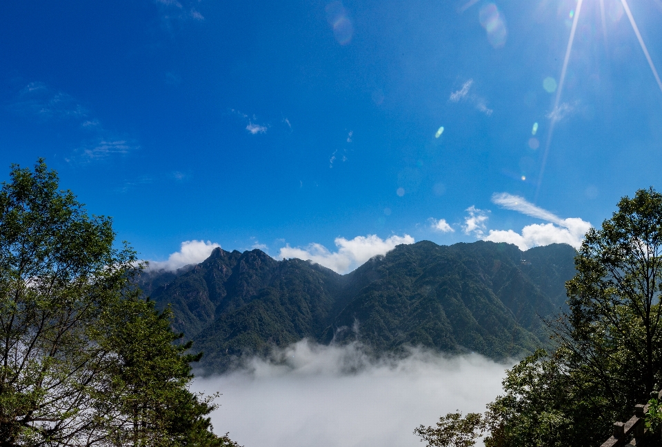 自然 クラウド 空 山