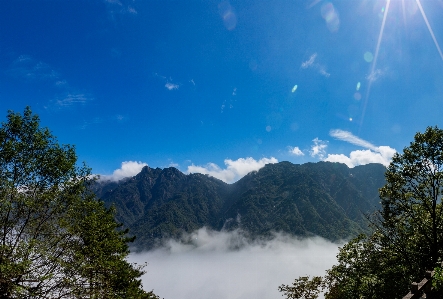 Natürlich wolke himmel berg Foto