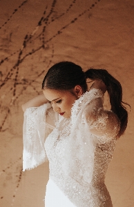 Woman beauty skin wedding dress Photo