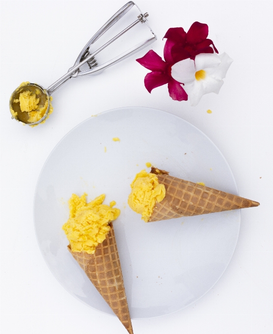 Tableware flower ingredient cone