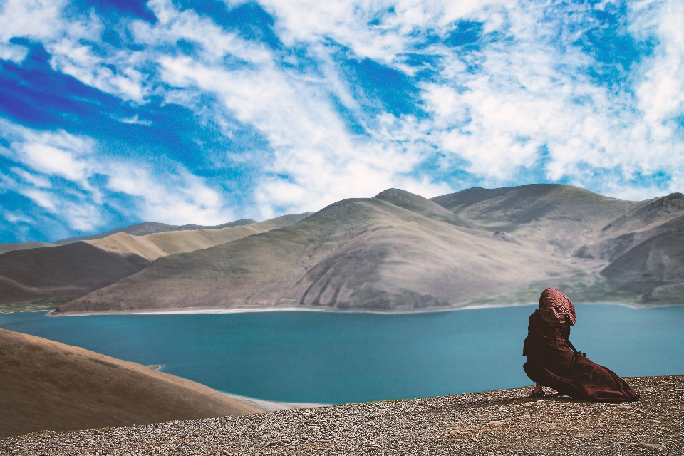 Religieuse bouddhiste bouddhisme theravada
 lac