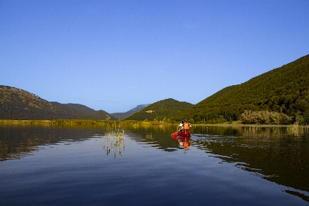 Lake water sky mountain Photo