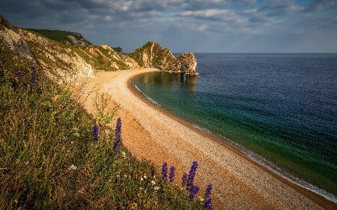 Durdle door jurassic coast dorset water Photo