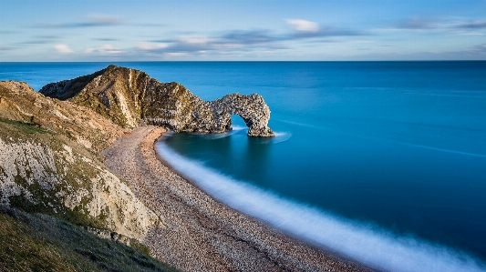 Durdle door jurassic coast dorset water Photo