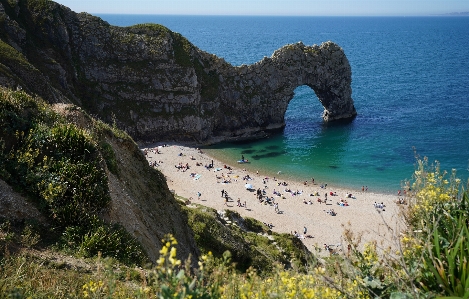 Durdle door jurassic coast dorset water Photo