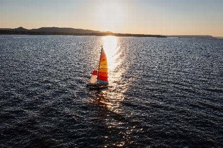 Sea water sky boat Photo