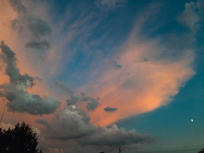 Clouds sunset sunrise sky Photo