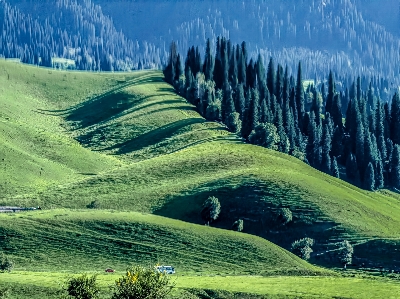 Grassland sky plant mountain Photo