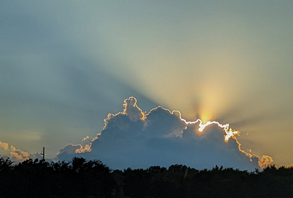 Texas nuvens sol escondido
