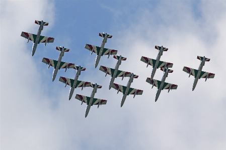 Aircraft sky cloud vehicle Photo