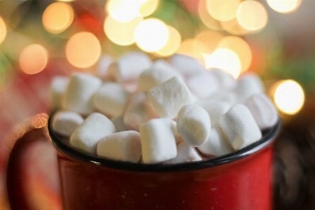 Foto Marshmallow biji cokelat natal minum