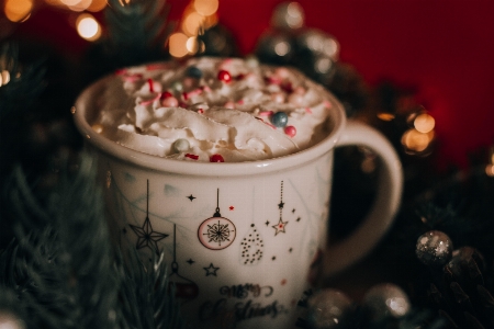 Foto Krim kocok
 biji cokelat natal minum