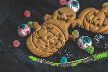 Cookies gingerbread pumpkin halloween Photo