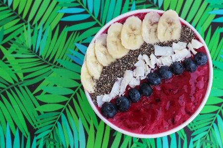 Breakfast smoothie bowl food Photo