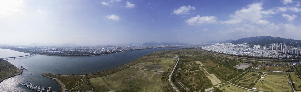 Panorama wolke himmel wasser Foto