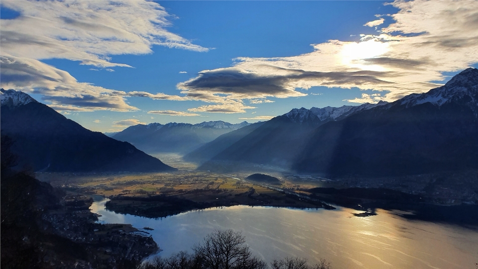 Mountains alps valtellina valley