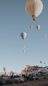 Natural sky aerostat hot air ballooning Photo