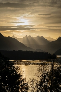 Sun cloud water sky Photo