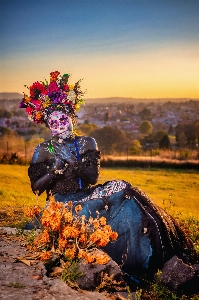 Woman sky plant ecoregion Photo