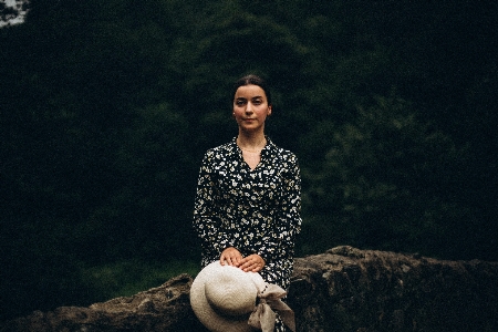 Woman people in nature flash photography happy Photo