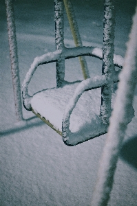 Snow twig chair freezing Photo