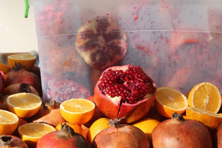 Pomegranate orange food rangpur Photo