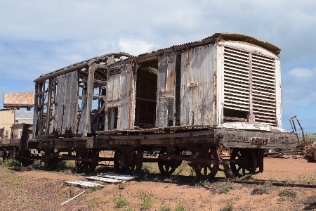 Railway carriage old cloud Photo