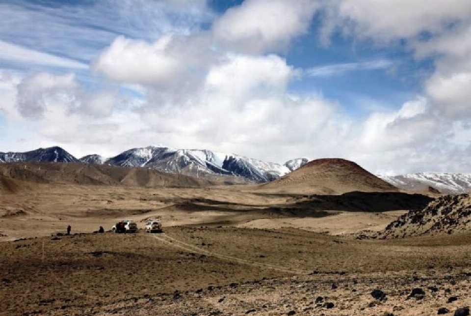 Kelompok awan langit gunung