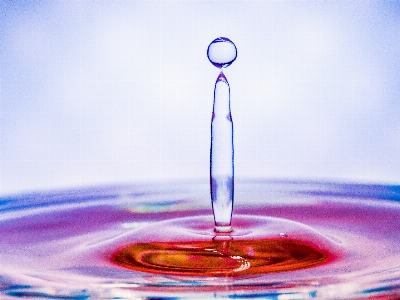 Drop water liquid blue Photo