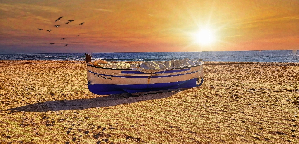 Boat sky cloud water