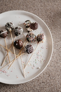 Photo Des chocolats
 nourriture vaisselle
 fruit