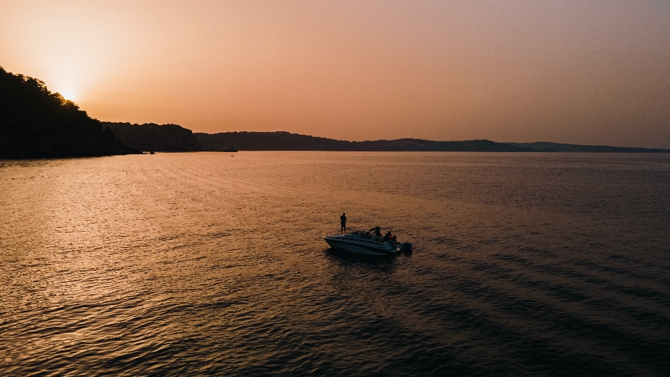 Natural water sky boat