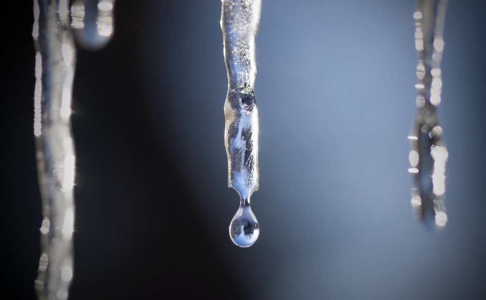 Gota agua líquido carámbano
