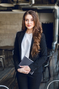 Businesswoman notebook business woman Photo