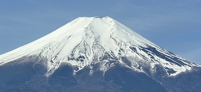 Foto Fuji salju gunung langit