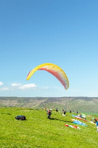 Natural sky parachute paragliding Photo