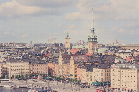 Coast skyline town building Photo