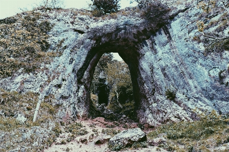 Rock 穴 結石 形成 写真