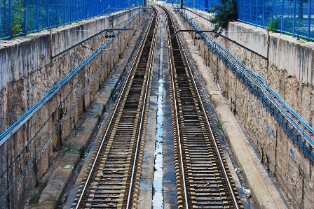 Track railway bridge train Photo