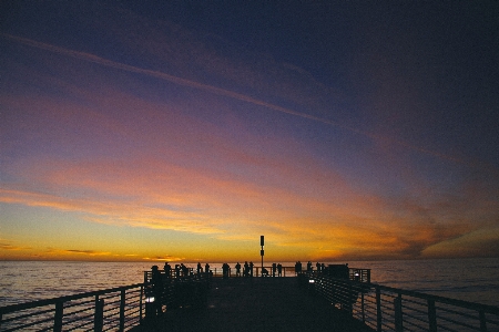 Foto Pantai laut pesisir cakrawala