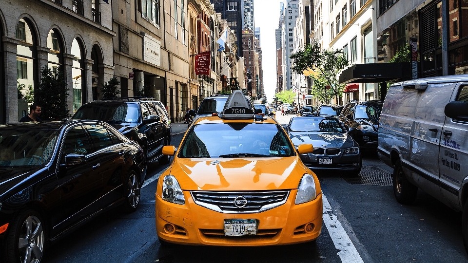 Verkehr auto taxi beschäftigt