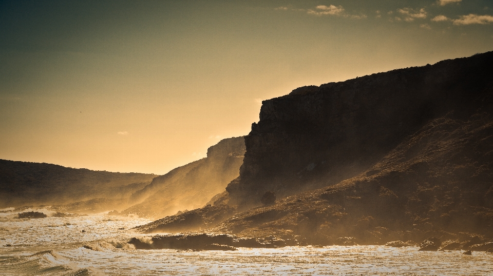 Praia paisagem mar costa