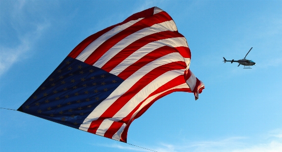 Photo Aile vent drapeau usa