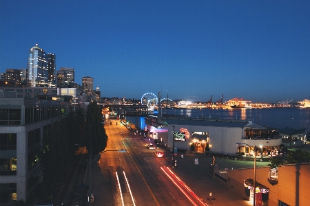 Road bridge skyline street Photo