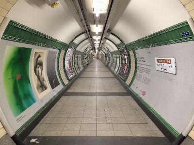 Train tunnel escalator subway Photo