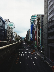 Foto Jalan kaki langit lalu lintas mobil