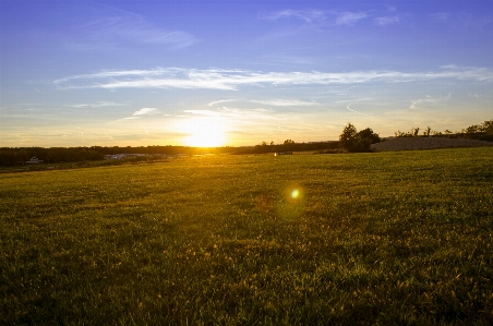 Foto Paisaje naturaleza césped horizonte