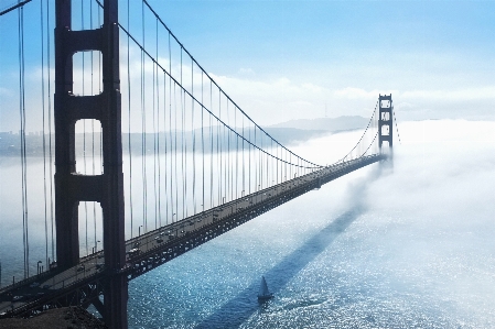 Water architecture fog bridge Photo